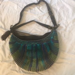 A large leather Diane von Furstenberg bag